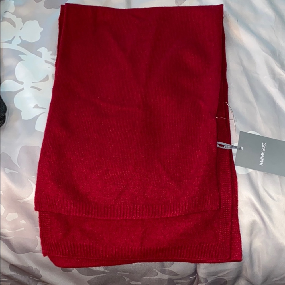Red cashmere scarf